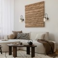 Kinkiet kolor koniakowy, szklany ryflowany klosz do sypialni 11140 TK Lighting