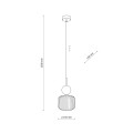 Lampa wisząca z nowoczesnym szklanym kloszem do salonu 1xE14 11144 TK Lighting