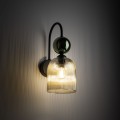 Kinkiet SOPHIA gwint E14 moc 10W styl glamour szklany klosz | czarny 11143 TK lighting