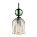 Kinkiet SOPHIA gwint E14 moc 10W styl glamour szklany klosz | czarny 11143 TK lighting