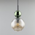 Lampa wisząca do wnętrz gmalour, zielono-czarna szklana 11145 TK Lighting