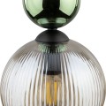 Lampa wisząca do wnętrz gmalour, zielono-czarna szklana 11145 TK Lighting