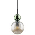 Lampa wisząca do wnętrz gmalour, zielono-czarna szklana 11145 TK Lighting