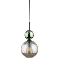 Lampa wisząca do wnętrz gmalour, zielono-czarna szklana 11145 TK Lighting