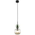Lampa wisząca do wnętrz gmalour, zielono-czarna szklana 11145 TK Lighting