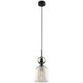 Stylowa lampa wisząca z klasycznym szklanym, ryflowanym kloszem 11146 TK Lighting