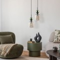 Stylowa lampa wisząca z klasycznym szklanym, ryflowanym kloszem 11146 TK Lighting
