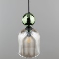 Stylowa lampa wisząca z klasycznym szklanym, ryflowanym kloszem 11146 TK Lighting