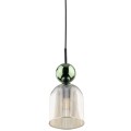 Stylowa lampa wisząca z klasycznym szklanym, ryflowanym kloszem 11146 TK Lighting