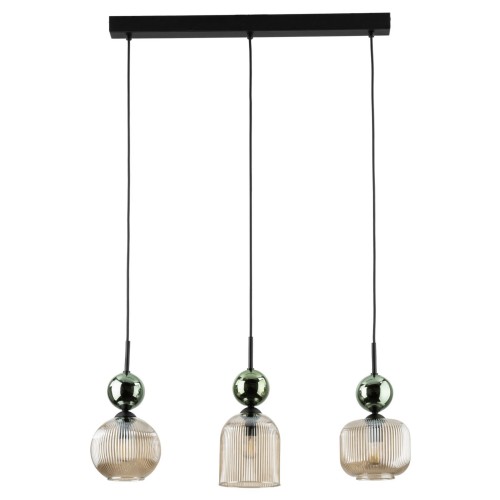 Lampie wisząca ze szklanymi kloszami SOPHIA GREEN do jadalni 11147 TK Lighting