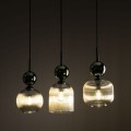 Lampie wisząca ze szklanymi kloszami SOPHIA GREEN do jadalni 11147 TK Lighting