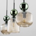 Lampie wisząca ze szklanymi kloszami SOPHIA GREEN do jadalni 11147 TK Lighting