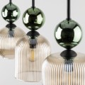 Lampie wisząca ze szklanymi kloszami SOPHIA GREEN do jadalni 11147 TK Lighting