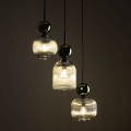 Lampa wisząca do eleganckich wnętrz szklane dzwoneczkowe klosze 11148 TK Lighting