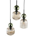Lampa wisząca do eleganckich wnętrz szklane dzwoneczkowe klosze 11148 TK Lighting