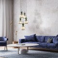 Lampa wisząca do salonu, 5 szklanych kloszy na E14 11149 TK Lighting