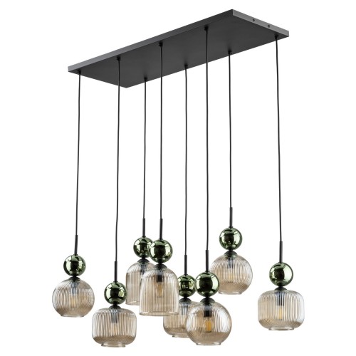 Lampa wisząca, 8 eleganckich szklanych kloszy, gwint E14 11151 TK Lighting
