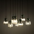 Lampa wisząca, 8 eleganckich szklanych kloszy, gwint E14 11151 TK Lighting