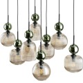 Lampa wisząca, 8 eleganckich szklanych kloszy, gwint E14 11151 TK Lighting