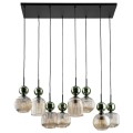 Lampa wisząca, 8 eleganckich szklanych kloszy, gwint E14 11151 TK Lighting