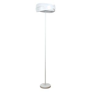 Podłogowa lampa stojąca biała 155cm z nowoczesnym kloszem 1xE27 6986 TK Lighting