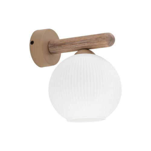 Kinkiet w stylu skandynawskim z kloszem z ryflowanego szkła 11077 TK Lighting