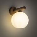 Kinkiet w stylu skandynawskim z kloszem z ryflowanego szkła 11077 TK Lighting
