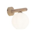 Kinkiet w stylu skandynawskim z kloszem z ryflowanego szkła 11077 TK Lighting