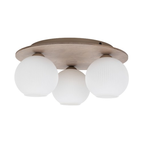Lampa sufitowa ze szklanymi, białymi kloszami VIRLO WHITE 3xE14 11078 TK Lighting