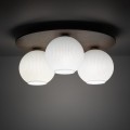 Lampa sufitowa ze szklanymi, białymi kloszami VIRLO WHITE 3xE14 11078 TK Lighting
