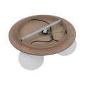 Lampa sufitowa ze szklanymi, białymi kloszami VIRLO WHITE 3xE14 11078 TK Lighting
