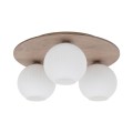 Lampa sufitowa ze szklanymi, białymi kloszami VIRLO WHITE 3xE14 11078 TK Lighting