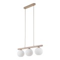 Minimalistyczna lampa wisząca z ryflowanymi kloszami na listwie 11079 TK Lighting