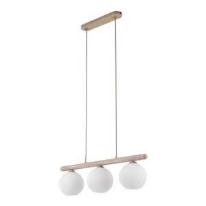 Minimalistyczna lampa wisząca z ryflowanymi kloszami na listwie 11079 TK Lighting