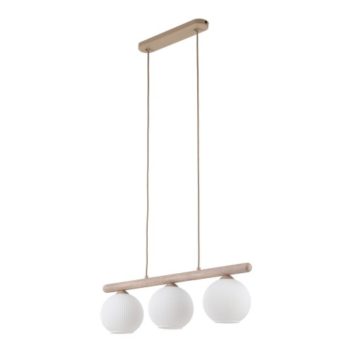 Minimalistyczna lampa wisząca z ryflowanymi kloszami na listwie 11079 TK Lighting
