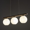 Minimalistyczna lampa wisząca z ryflowanymi kloszami na listwie 11079 TK Lighting