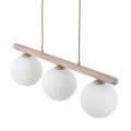 Minimalistyczna lampa wisząca z ryflowanymi kloszami na listwie 11079 TK Lighting