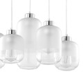 Lampa wisząca MARCO gwint E27 moc 15W styl nowoczesny szklany klosz | biały 3359 TK lighting
