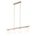 Lampa wisząca nad blat stołu, 4 szklane klosze białe 11080 TK Lighting