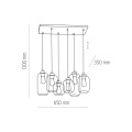 Lampa wisząca MARCO gwint E27 moc 15W styl nowoczesny szklany klosz | biały 3359 TK lighting