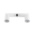 Biały kinkiet z 2 spotami i włącznikami + 2 gniazda USB 11355 TK Lighting