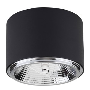 Oprawa natynkowa spot czarny okrągła tuba MORIS BLACK 3366 TK Lighting
