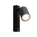 Kinkiet do sypialni z ruchomym kloszem i włącznikiem czarny Lighting 11364 TK Lighting