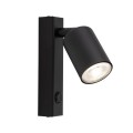 Kinkiet do sypialni z ruchomym kloszem i włącznikiem czarny Lighting 11364 TK Lighting