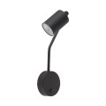 Czarny kinkiet do sypialni z włącznikiem i długim ramieniem 11361 TK Lighting