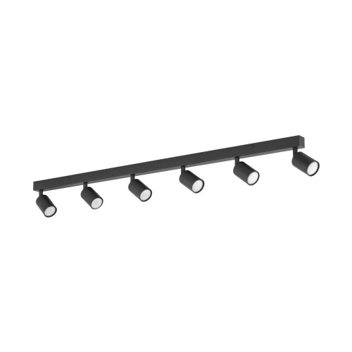 Czarna długa listwa sufitowa z reflektorkami 127cm nad stół 11370 TK Lighting