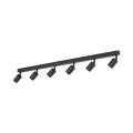 Czarna długa listwa sufitowa z reflektorkami 127cm nad stół 11370 TK Lighting