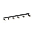 Czarna długa listwa sufitowa z reflektorkami 127cm nad stół 11370 TK Lighting
