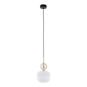 Lampa wisząca SOPHIA gwint E14 moc 10W styl glamour szklany klosz | czarny 11589 TK lighting