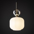 Lampa wisząca SOPHIA gwint E14 moc 10W styl glamour szklany klosz | czarny 11589 TK lighting